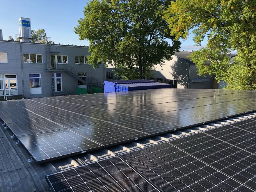 Photovoltaik-Anlage bei LUTZ Aufzüge